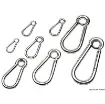 Osculati - Carabiner hook polished AISI 316 w. eye 10 mm - 09.186.10 product image