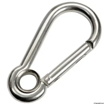 Osculati - Carabiner hook flush closure w. eye AISI 316 6 mm - 09.191.06 product image