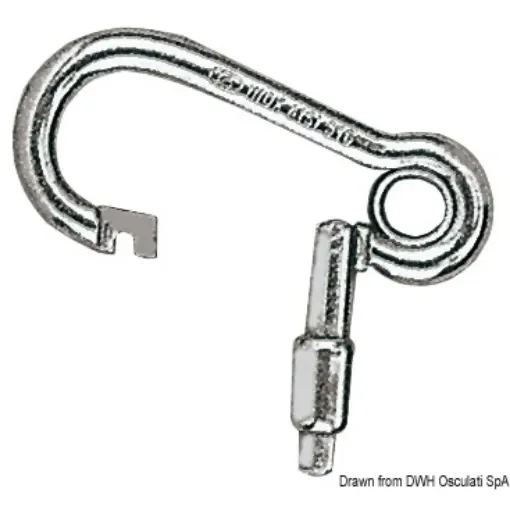 Osculati - SS carabiner hook w/outer opening 100 mm - 09.287.10 product image