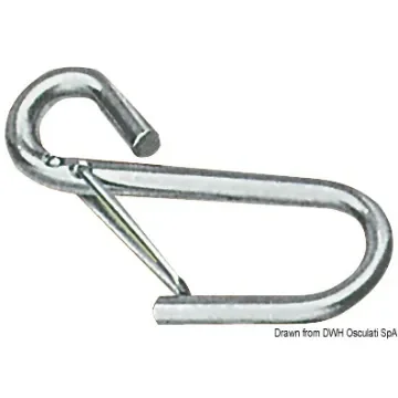Osculati - S.S. safety hooks w/spring lock 95 mm - 09.850.00 product image