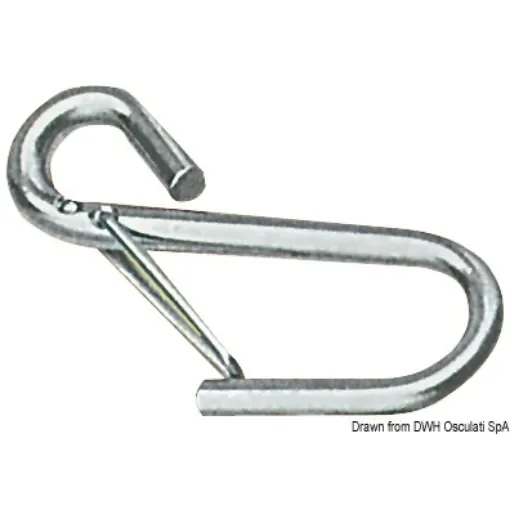 Osculati - S.S. safety hooks w/spring lock 95 mm - 09.850.00 product image