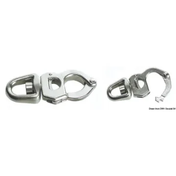 Snap-shackles for sheets, halyards and spinnakers, made of stainless steel product image