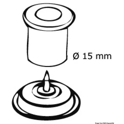 Osculati - 10 pins for Q-SNAP fasteners correct positioning - 10.300.16 product image
