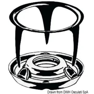 Osculati - Nickel-plated brass fastener for carpet - 10.305.00 product image
