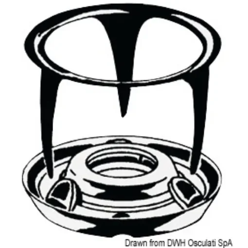 Osculati - Nickel-plated brass fastener for carpet - 10.305.00 product image