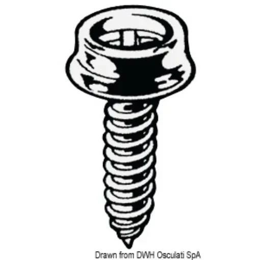 Osculati - Nickel-plated brass fastener for carpet, male - 10.306.00 product image