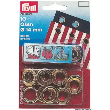 Osculati - N. 15 brass eyelets 11 mm - 10.372.11 product image