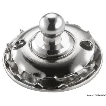 Osculati - Loxx SS male snap fastener w/knurled ring - 10.444.10 product image