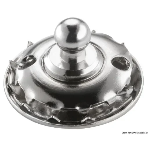 Osculati - Loxx SS male snap fastener w/knurled ring - 10.444.10 product image
