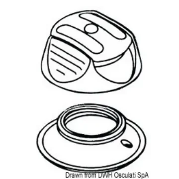 Osculati - Perfix snap fastener, white - 10.446.01 product image