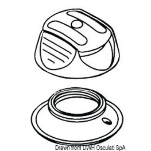 Osculati - Perfix snap fastener, white - 10.446.01 product image