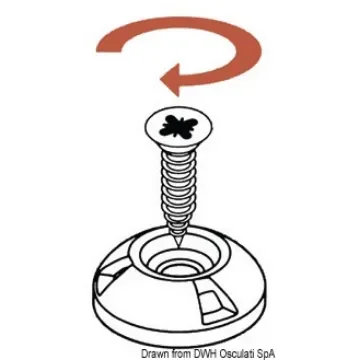 Osculati - Perfix female snap fastener, blue - 10.447.02 product image