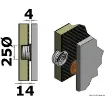 Osculati - Insert to screwup Fastmount LP-DF8 - 10.461.05 product image