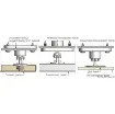 Osculati - Surface mount clip. 3 installation ways - 10.464.02 product image