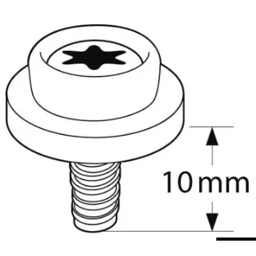 Osculati - CAF-COMPO universal screw stud short thread cream - 10.502.21 product image