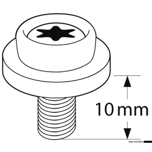 Osculati - CAF-COMPO universal screw stud metric thread black - 10.503.41 product image