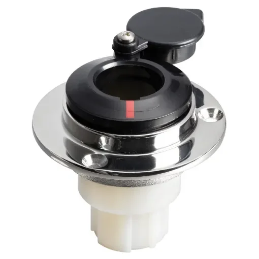 Osculati - SS base straight recess fit f.pull-out poles black - 11.000.06 product image