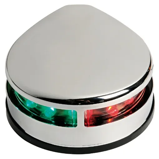 Evoled low consumption LED navigation lights made of stainless steel for flat mounting product image