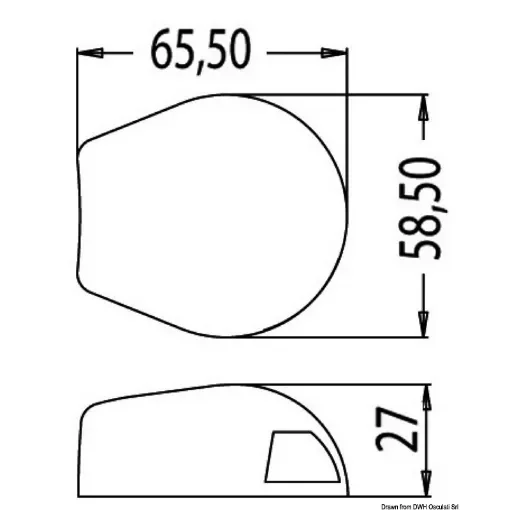 Osculati - Sea-Dog led navigation light 112.5&amp;#176; right 12 m - 11.050.02 product image