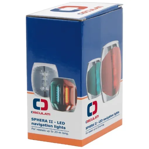 Osculati - Sphera II navigation light red black body - 11.060.01 product image