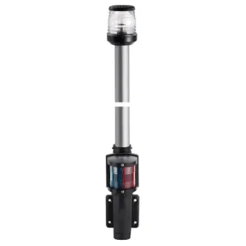 Osculati - Wall mount. black pole 100 cm 360&amp;#176; red/green light - 11.126.00 product image