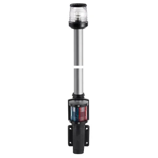 Osculati - Wall mount. black pole 100 cm 360&amp;#176; red/green light - 11.126.00 product image