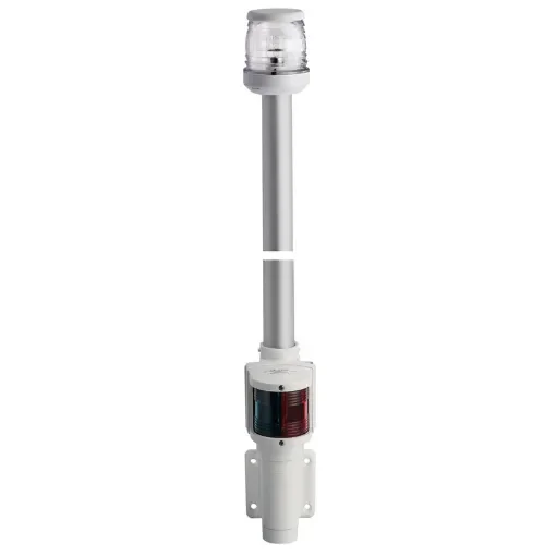 Osculati - Wall mount. white pole 100 cm 360&amp;#176; red/green light - 11.126.01 product image