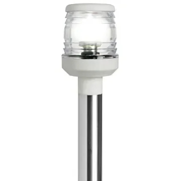 Osculati - Classic 360&amp;#176; pull-out pole w//base white plastic 100cm - 11.163.08 product image