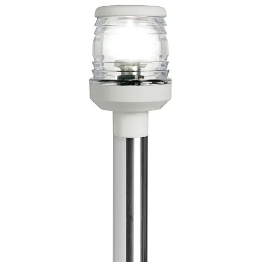 Osculati - Classic 360&amp;#176; pull-out pole w//base white plastic 100cm - 11.163.08 product image
