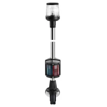 Osculati - Recess black combined lightpole 100 cm - 11.166.01 product image