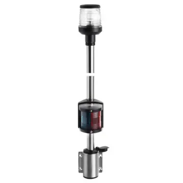 Osculati - Wall-mounting black combined lightpole 100 cm - 11.167.01 product image