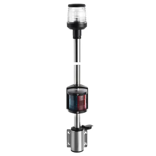 Osculati - Wall-mounting black combined lightpole 100 cm - 11.167.01 product image