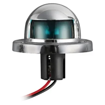 Osculati - Green 112.5&amp;#176; navigation light made of chromed ABS - 11.401.02 product image