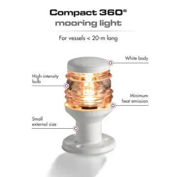 Osculati - Utility 88 black/360&amp;#176; mooring navigation light - 11.412.06 product image
