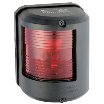 Osculati - Utility 78 black 12 V/red left navigation light - 11.417.01 product image