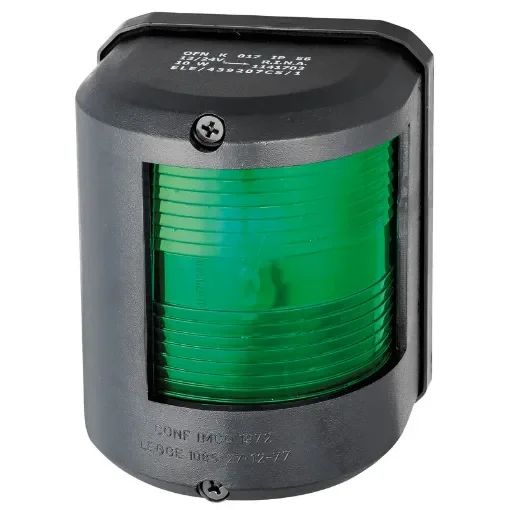 Osculati - Utility 78 black 12 V/green right navigation light - 11.417.02 product image