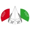 Osculati - NEMO LED navigation lights -left+right 112.5&amp;#176; Blister - recess mounting - 11.473.01 product image