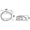 Osculati - NEMO LED navigation light 112.5&amp;#176;+112.5 bicolour Blister - horizontal mounting - 11.480.05 product image