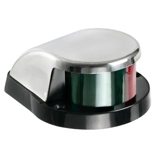 Osculati - Bow navigation light red/green, SS cover - 11.501.02 product image