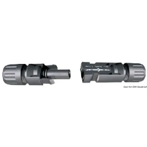 Osculati - Pair of MC4 male + female connectors, IP67 for installation of Enecom panels. - 12.034.09 product image