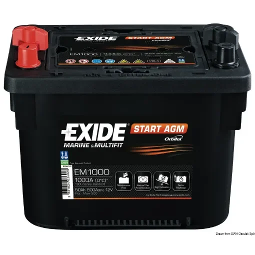Osculati - Exide Maxxima starting battery - 12.406.01 product image