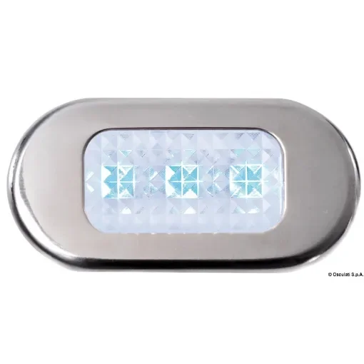 Osculati - Polycarbonate courtesy light 3 blue LEDs - 13.181.03 product image
