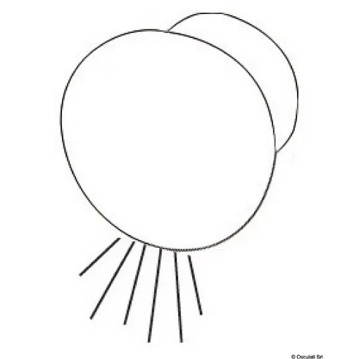 Osculati - ROUND built-in courtesy white light downward - 13.188.20 product image