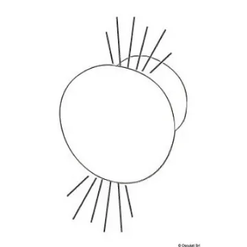 Osculati - ROUND built-in courtesy white light up/downward - 13.188.22 product image