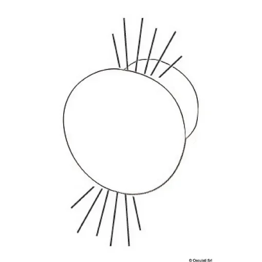 Osculati - ROUND built-in courtesy white light up/downward - 13.188.22 product image