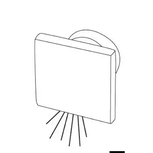 Osculati - SQUARE built-in courtesy white light downward - 13.188.30 product image