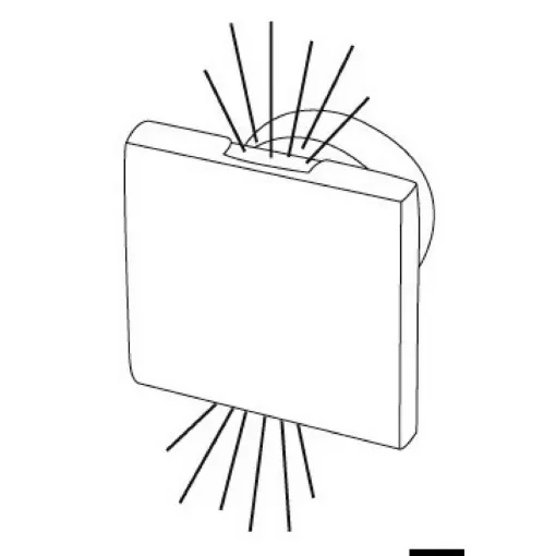 Osculati - SQUARE built-in courtesy blue light up/downward - 13.188.33 product image