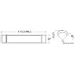 Osculati - LED light 12/24 V 1.8 W 3500 K angled version - 13.193.11 product image
