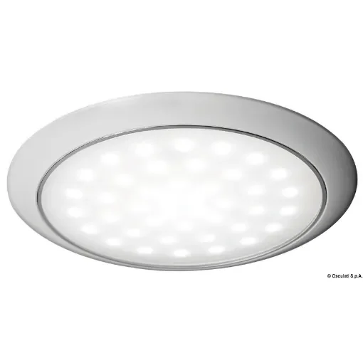 Osculati - Ultra-flat LED light white ring nut 12/24 V 3 W - 13.408.01 product image