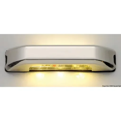 Osculati - LED courtesy light w/4 + 4 white LEDs - 13.428.03 product image